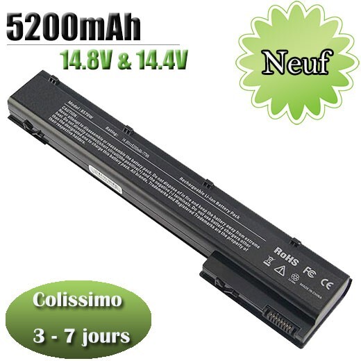 Batterie PC portable HP Elitebook 8760W 632427-001 noire