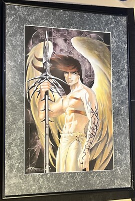 Ruth Thompson 2002 Raphael Archangel 11''x17'' Print Framed Matted SIGNED #610/2K
