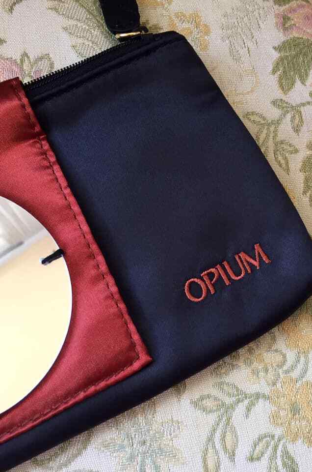 SAINT LAURENT Borsa pochette e specchio 100% AUTENTICA edizione limitata YSL OPIUM COUTURE BEAUTY MAKEUP