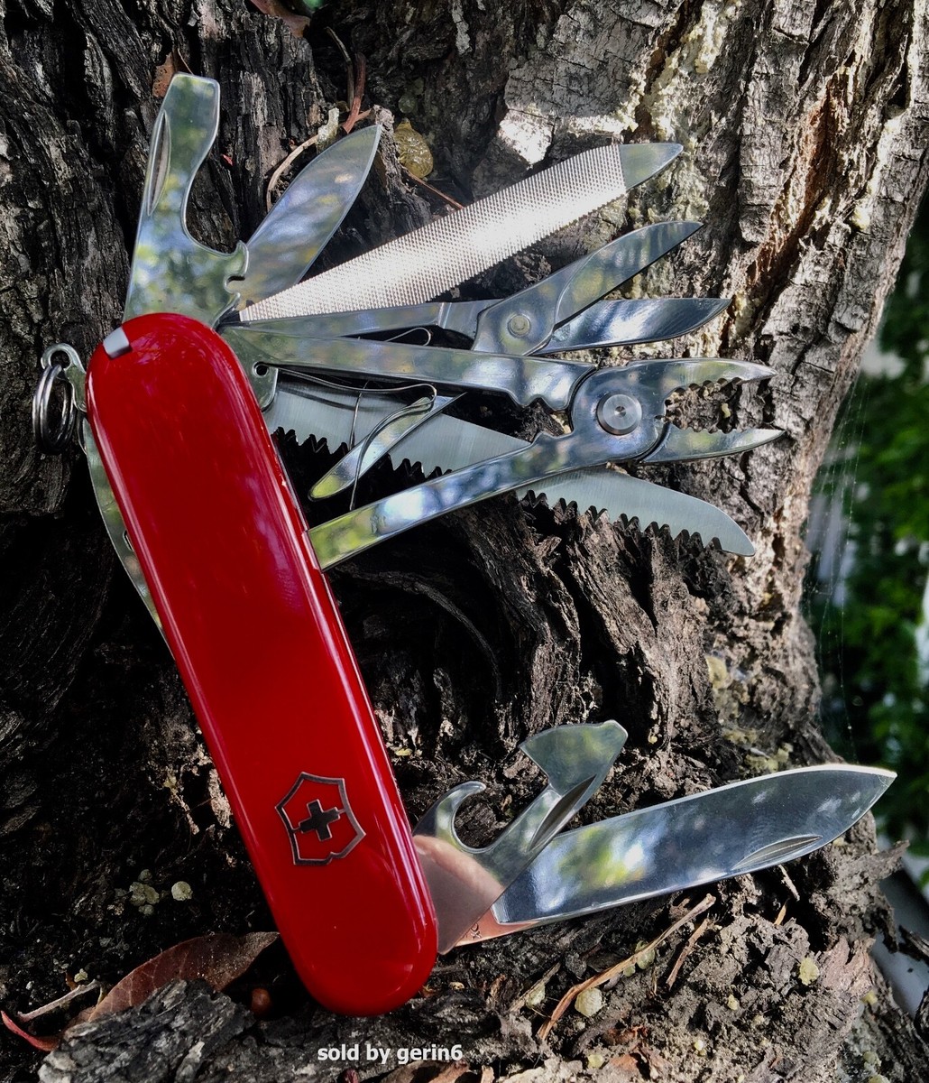 Victorinox Swiss Army Knife 1.3773 Red Handyman, 24 Functions 91mm