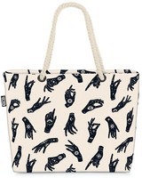 Zauberer Hexe Sterne Beach Bag Hand Auge Symbole Horoskop Sternzeichen Zukunft