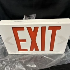 Exit Sign Lights Up.  New