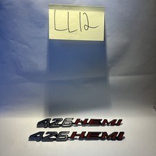 1970 1971 Challenger 426 Hemi Shaker Hood Scoop Emblems Pair. 3462489 3462490