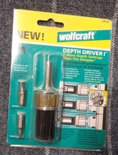Wolfcraft Depth Driver I #2420 Converts Drill To Drive & Countersink Screws NEW