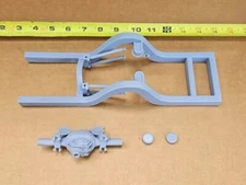 RESIN 3D PRINTED 1/8 NARROWED REAR FRAME CLIP WITH 4-LINK AND 9" FORD REAREND