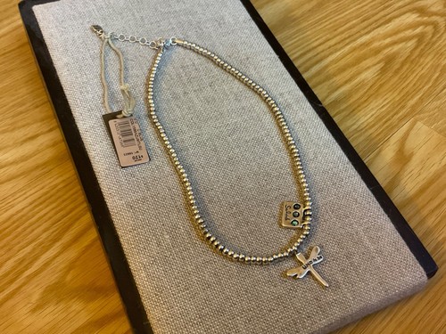 NWT AUTHENTIC Uno de 50 Silver-plate Beaded Necklace "Heal Me" 14”+1” - Picture 2 of 7