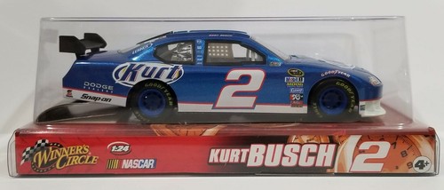 2008 Winner's Circle NASCAR #2 Kurt Bush Penske Miller Lite 1:24 Dodge Avenger - Picture 2 of 7