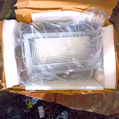 LED Wall Pack Light Outdoor Wall Mount Dusk-to-Dawn Photocell Bronze 2 per box 