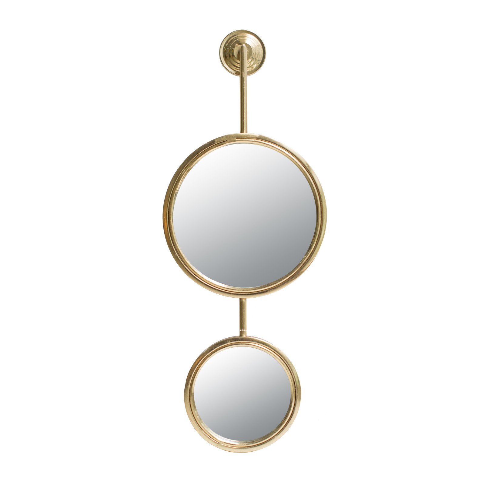 2 Circle Mirrors for Wall Decor, Unique Contemporary Wall Mirror