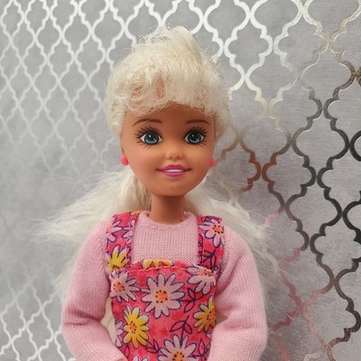 BARBIE BICYCLIN  STACIE DOLL 1996 16734 Pink Outfit FlowersEarrings Articulated