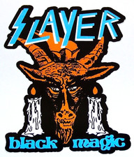 SLAYER - Logo LARGE Die Cut Sticker Decal Official Heavy Metal - BLACK MAGIC