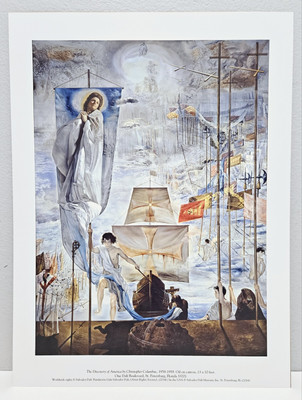 Salvador Dali 'The Discovery Of America By Columbus' Museum Art Print 12''x16''