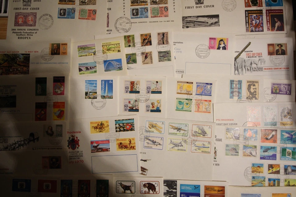 NICE LOT OF 23 DIFFERENT ZIMBABWE FDC's ISSUED  1980 - 1985 WITH VALUES TO $2 - Image 4 of 4