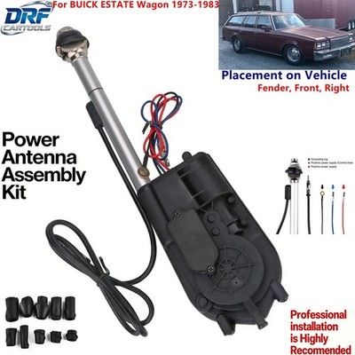 Power Antenna Aerial AM FM Radio Mast Replace Kit for BUICK ESTATE Wagon 1973-83