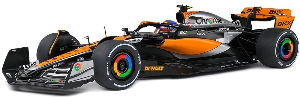 McLaren MCL60 Solido 1/18 Cadeau Idéal Passionné de Formule 1 Silverstone