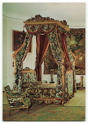 Chateau de Beloeil Louis XVI Bed Postcard
