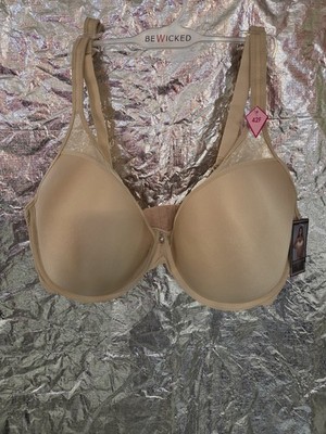 NWT Be Wicked Style 2215 Nude 42F Underwire Bra