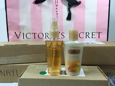 VICTORIA'S SECRET AMBER ROMANCE BODY MIST  BODY LOTION TRAVEL SET 2.O OZ