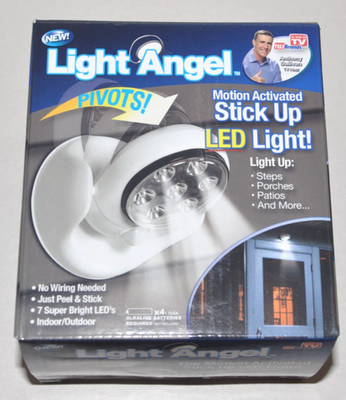 Light Angel Pivoting Motion Activated Stick Up LED Light Indoor/Outdoor