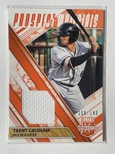 2019 Panini Elite Extra Edition Prospect Materials Orange /149 Trent Grisham