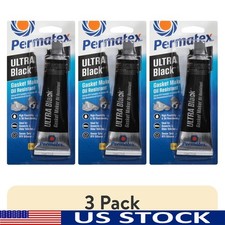 Ultra Black RTV Silicone Gasket Maker Oil Resistant Sealant Non-Corrosive 3oz US