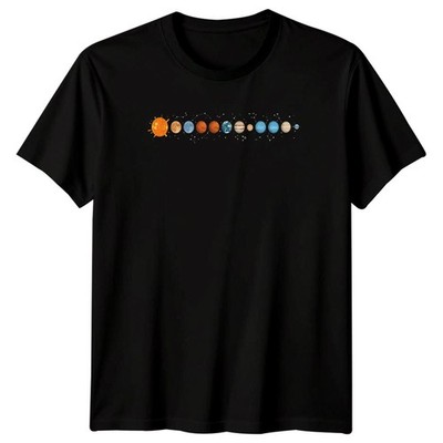 Space Solar System Planets Herren T-Shirt Celestial Graphic Tee