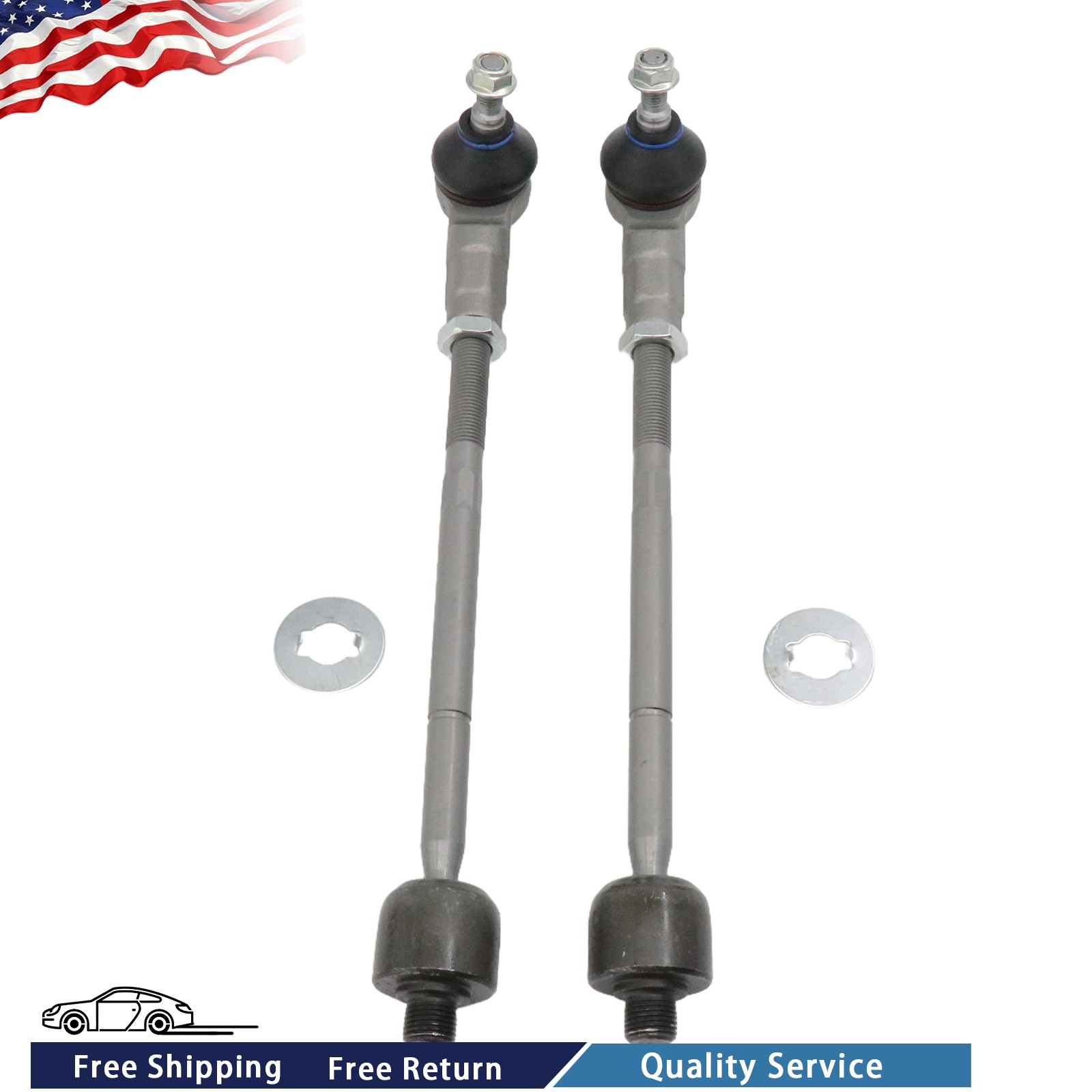 SET Front Inner & Outer Tie Rod End kit For Maserati Quattroporte GC GT USA