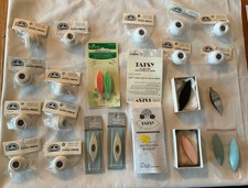 Tatting Shuttles Crochet Cotton Thread & Tool lot Bates Tatsy Vintage Celluloid