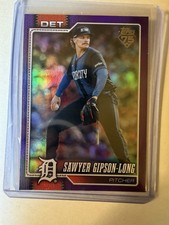 2026 Topps Series 1 #108 Sawyer Gipson-Long Purple Rainbow Foil Parallel #/250