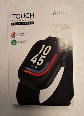 iTouch Wearables Smart watch Air 5 NIB Black Color With Bluetooth