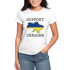 CafePress Support Ukraine Women's T Shirt Women's T-Shirt 904750594