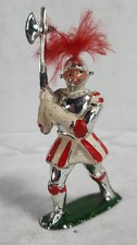 CRESCENT LEAD TOY SOLDIERS MEDIEVAL KNIGHT WITH BATTLE AXE VINTAGE ENGLAND