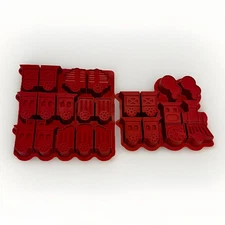 New Set of Silicone Pull Apart Train  Cupcake Molds Baking Set Create Cake