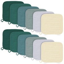 BAMBOO QUEEN Baby Washcloths -100 Cotton Muslin Soft Baby Bath Wash Cloths a...
