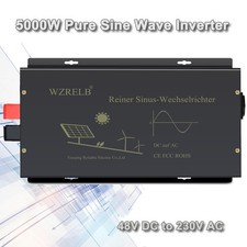 5000W Wechselrichter 48V DC to AC 230V Power Pure Sine Wave Inverter  Solar Home