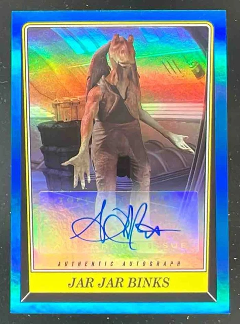 2023 Topps Star Wars Signature Series Autographs B Design #AB-AB Ahmed Best Auto