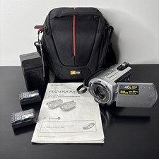 Sony Handycam DCR-SR42 Silver 30GB Camcorder w/Case, Manual, Charger  2    s