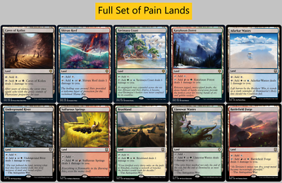 Full SET of Pain Dual Lands - MTG Dual Land - Magic Always