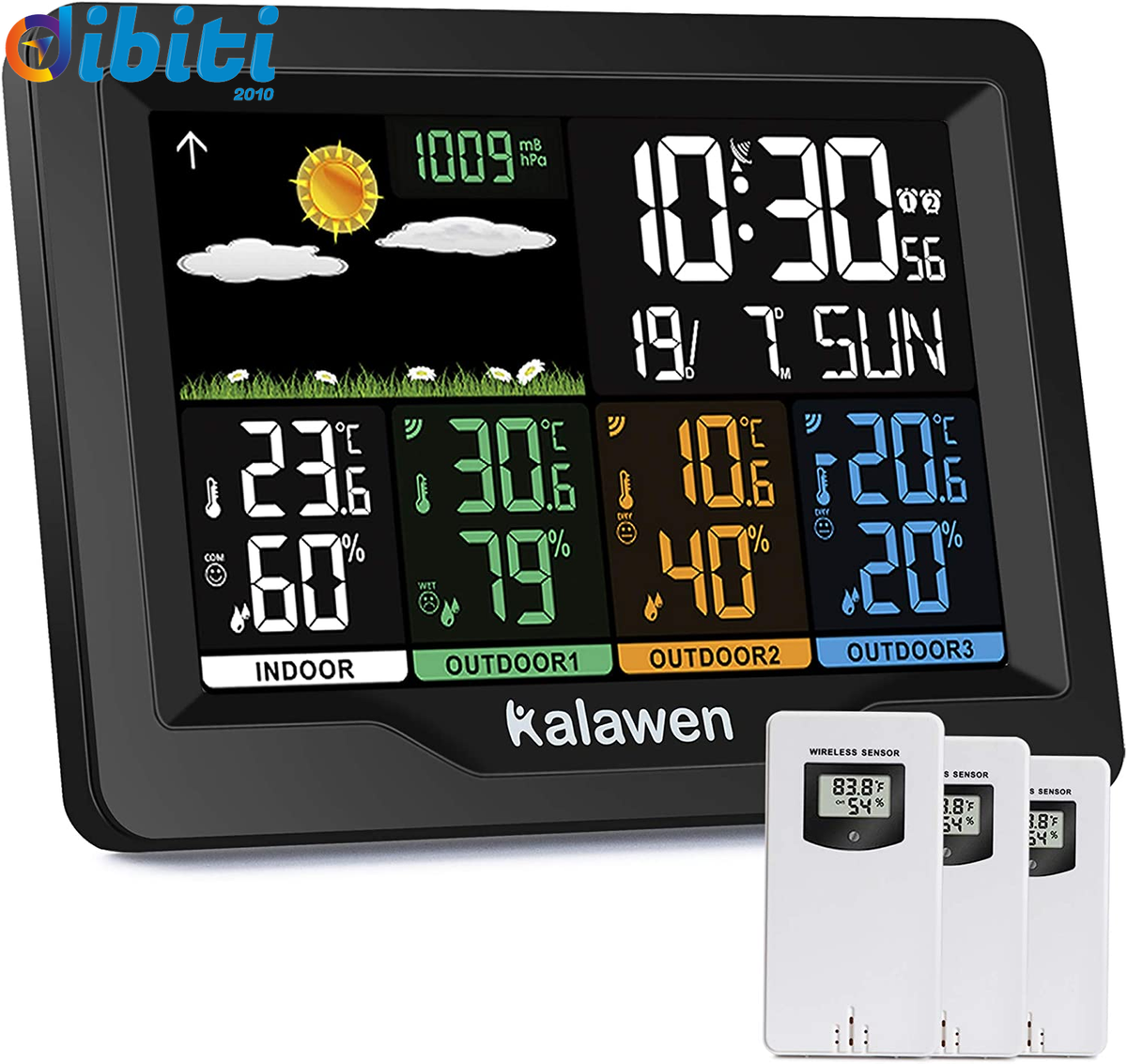 Orologio Meteorologico Digitale Wireless Con Schermo A Colori E Sensore Interno Ed Esterno~p183001698