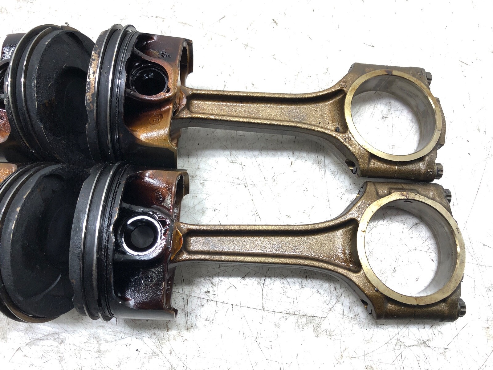 2014-2017 MASERATI GHIBLI 3.0L V6 ENGINE MOTOR PISTONS ROD X4 OEM.