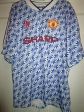 Manchester United Man Utd 1990-1992 Away Football Shirt Size Adult 42-44" 31276