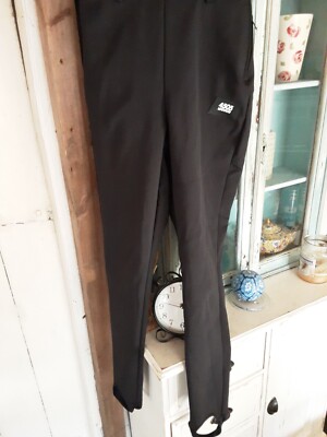 New Asos 4505 Ski Snow Trousers,size 10,black Stirrup UK
