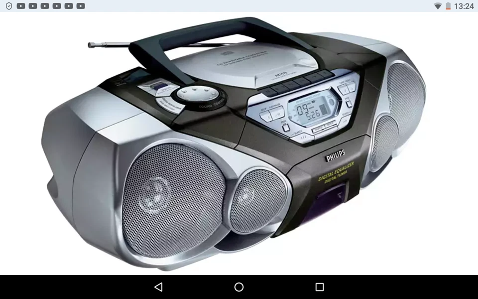 PHILIPS Sound Maschine CD Kassettenrecorder Cassettenrecorder Tuner + FB OVP NEU - Bild 3 von 4