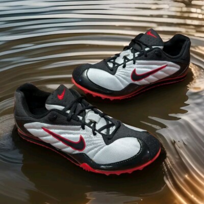 VTG Nike Zoom Jana Track Spikes Sport Shoes Women's Size 6.5 Black Silver 2001