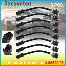 8PCS For LS1 LS6 LT1 EV1 Injector Harness to Multec LQ4/9 4.8 5.3 Delphi Adapter
