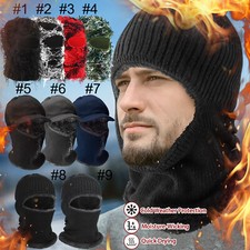 Windproof Fleece Neck Winter Warm Balaclava Ski Full Face Mask for Cold Weather