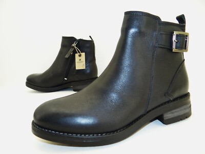 Shepherd Evelyn Lammfell Stiefelette Stiefel Boots Damen Leder Gr.37 Schwarz