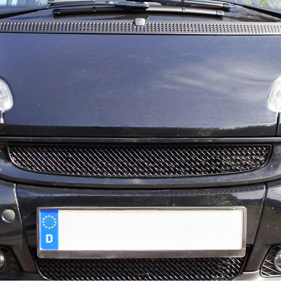 Carlsson Grill Insert Top Smart 451 Coupe Convertible Stainless Steel Black until 03/2012