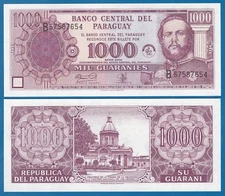 Paraguay 1000 Guaranies P 221 2002 UNC  Commemorative