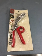 Heavy duty Steel Broiling Pan Oven Hot Plate gripper with plastic coated handle